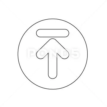 Upload icon illustration design Stock Illustration