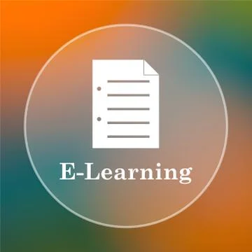 Upload icon. Internet button on colored  background.. Stock Illustration