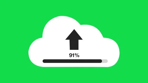Upload icon with loading animation on tr... | Stock Video | Pond5