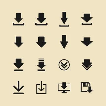 Upload Icon in trendy flat style isolated on background, for your web site Stock Illustration