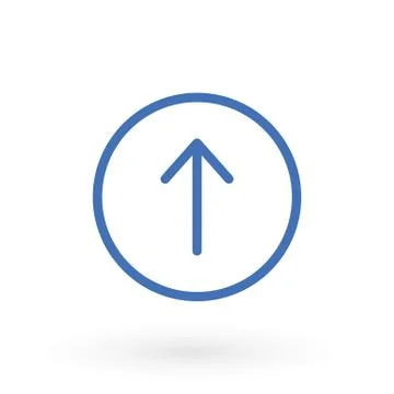 Upload icon vector flat. Mobile application user interface element Stock Illustration