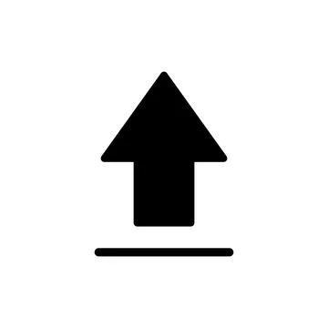 Upload icon vector illustration. load data sign and symbol Stock Illustration