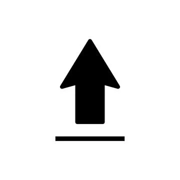 Upload icon vector illustration. load data sign and symbol Stock Illustration