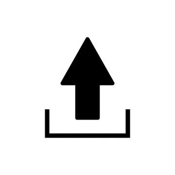 Upload icon vector illustration. load data sign and symbol Stock Illustration