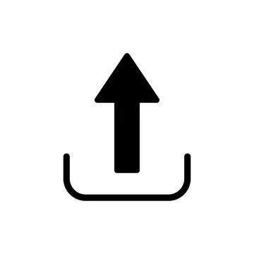 Upload icon vector illustration. load data sign and symbol Stock Illustration
