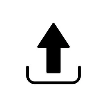 Upload icon vector illustration. load data sign and symbol Stock Illustration