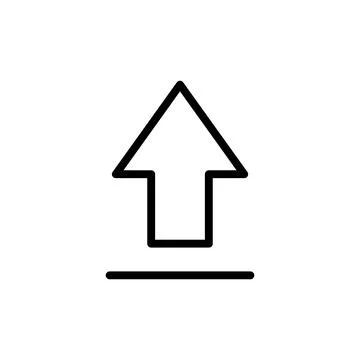 Upload icon vector illustration. load data sign and symbol Stock Illustration