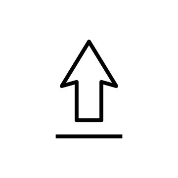 Upload icon vector illustration. load data sign and symbol Stock Illustration