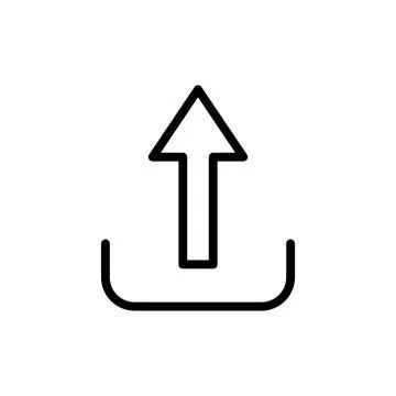 Upload icon vector illustration. load data sign and symbol Stock Illustration