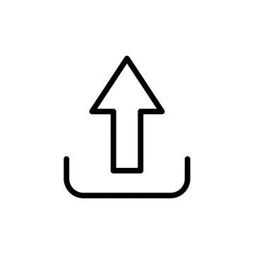 Upload icon vector illustration. load data sign and symbol Stock Illustration