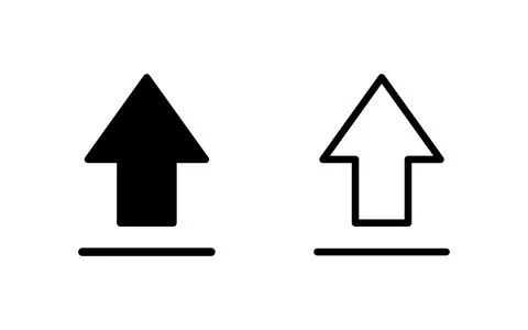 Upload icon vector illustration. load data sign and symbol Stock Illustration