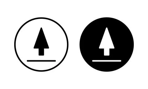 Upload icon vector illustration. load data sign and symbol Stock Illustration