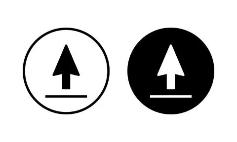 Upload icon vector illustration. load data sign and symbol Stock Illustration