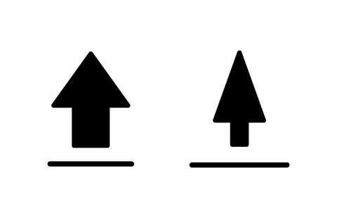 Upload icon vector illustration. load data sign and symbol Stock Illustration