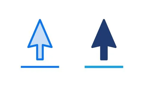Upload icon vector illustration. load data sign and symbol Stock Illustration