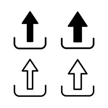 Upload icon vector illustration. load data sign and symbol Stock Illustration