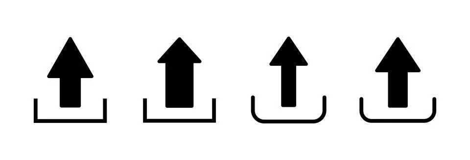 Upload icon vector illustration. load data sign and symbol Stock Illustration