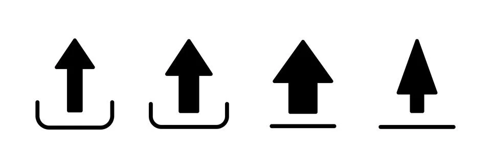 Upload icon vector illustration. load data sign and symbol Stock Illustration