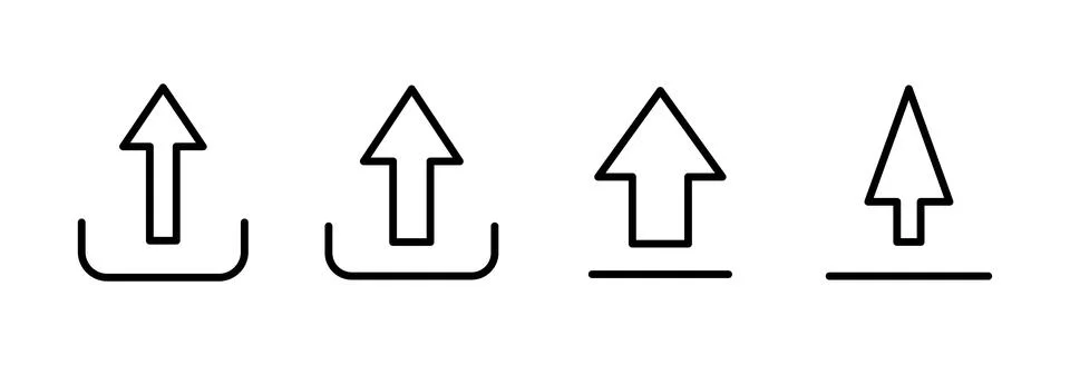 Upload icon vector illustration. load data sign and symbol Stock Illustration