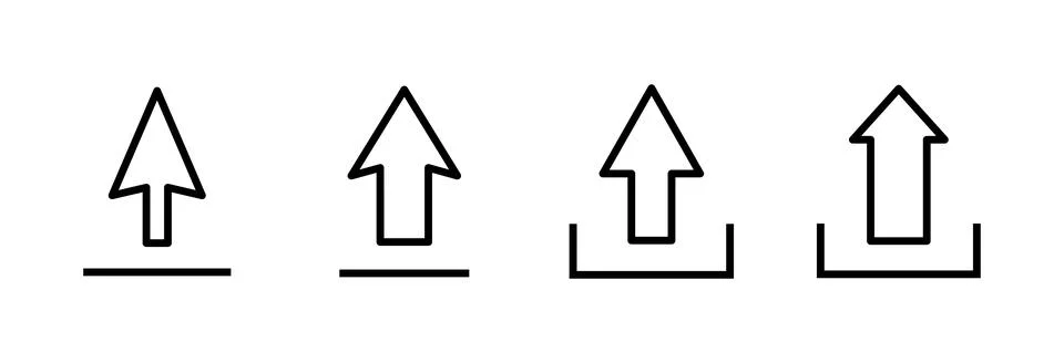 Upload icon vector illustration. load data sign and symbol Stock Illustration