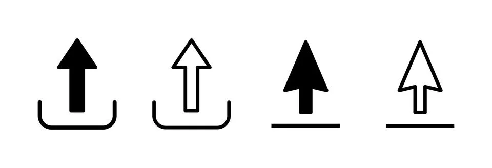 Upload icon vector illustration. load data sign and symbol Illustrazione stock