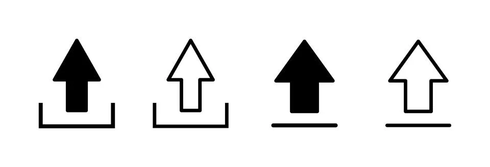 Upload icon vector illustration. load data sign and symbol Stockillustratie