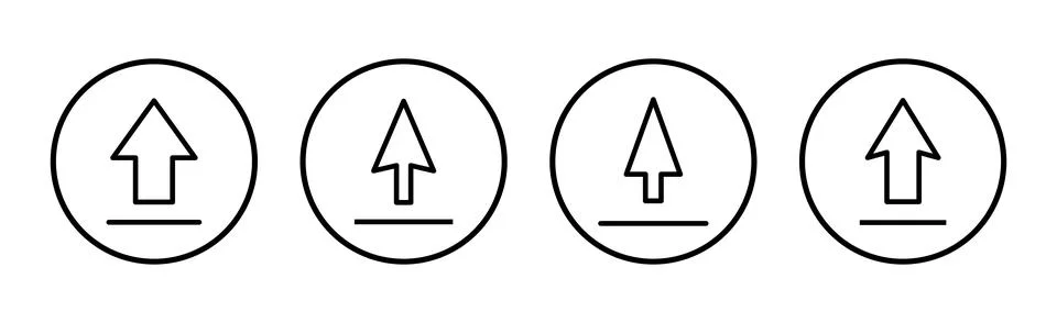 Upload icon vector illustration. load data sign and symbol Stock Illustration