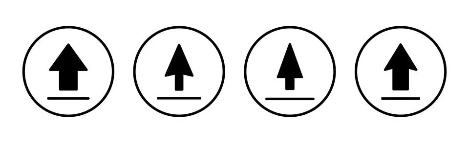 Upload icon vector illustration. load data sign and symbol Stockillustratie