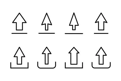 Upload icon vector illustration. load data sign and symbol Stock Illustration