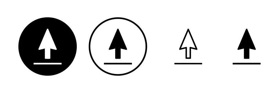 Upload icon vector illustration. load data sign and symbol Stock Illustration