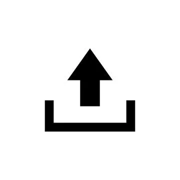 Upload icon vector. load data symbol Stock Illustration