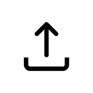 Upload icon vector. load data symbol Stock Illustration