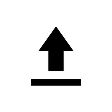 Upload icon vector. load data symbol Stock Illustration