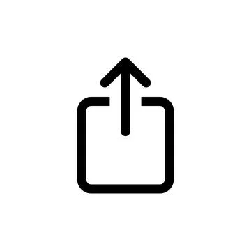 Upload icon vector. load data symbol Stock Illustration