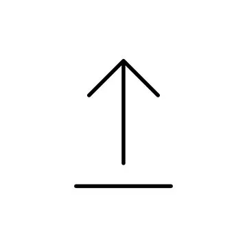 Upload icon vector. load data symbol Illustrazione stock