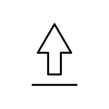 Upload icon vector. load data sign and symbol Stock Illustration