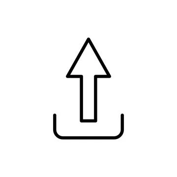 Upload icon vector. load data sign and symbol Stock Illustration