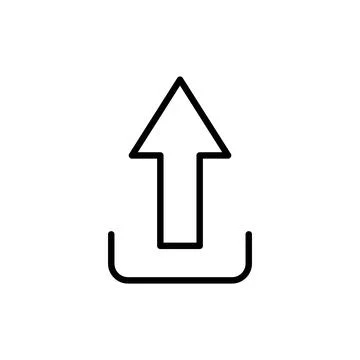 Upload icon vector. load data sign and symbol Stock Illustration