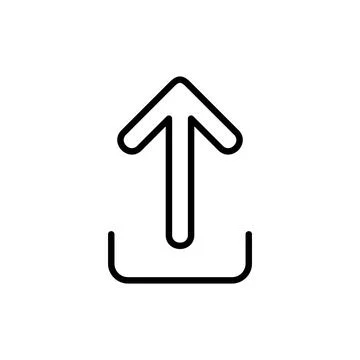 Upload icon vector. load data sign and symbol Stock Illustration