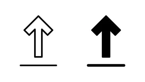 Upload icon vector. load data sign and symbol Stock Illustration