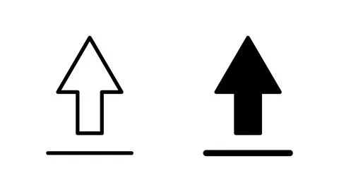 Upload icon vector. load data sign and symbol Stock Illustration