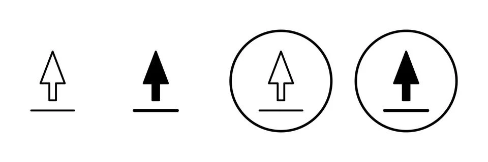 Upload icon vector. load data sign and symbol Stock Illustration