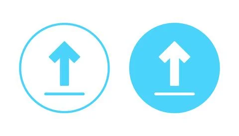 Upload icon vector. load data sign and symbol Stock Illustration