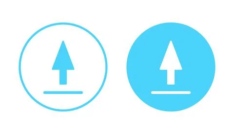 Upload icon vector. load data sign and symbol Stock Illustration