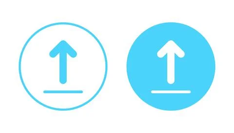 Upload icon vector. load data sign and symbol Stock Illustration