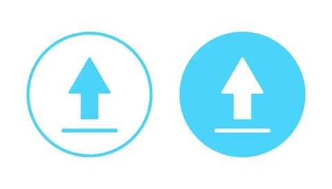 Upload icon vector. load data sign and symbol Stock Illustration