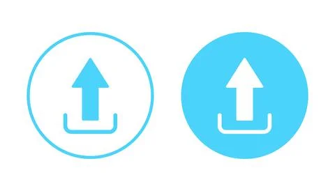 Upload icon vector. load data sign and symbol Stock Illustration