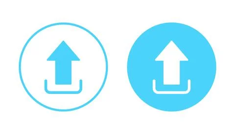 Upload icon vector. load data sign and symbol Stock Illustration