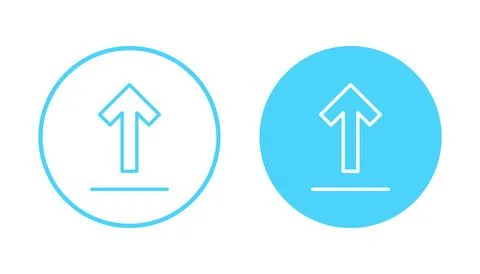 Upload icon vector. load data sign and symbol Stock Illustration