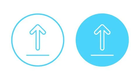 Upload icon vector. load data sign and symbol Stock Illustration